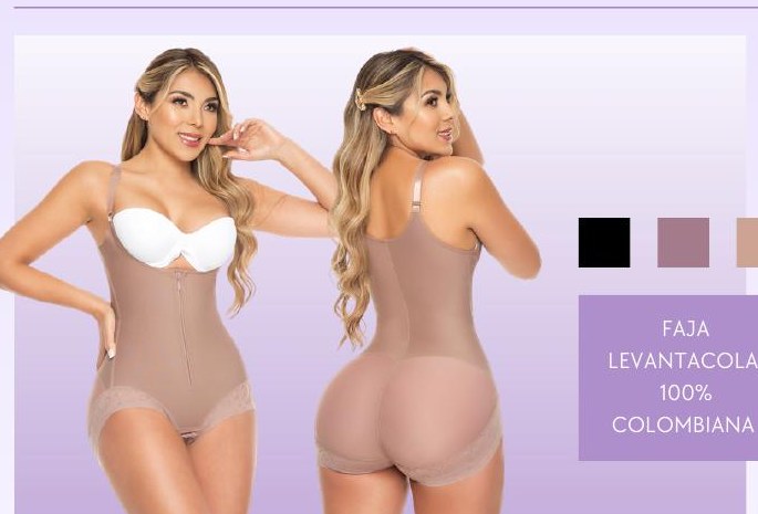 Body panty con zipper